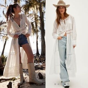 FREE PEOPLE NWT Keepsake Maxi White Top S